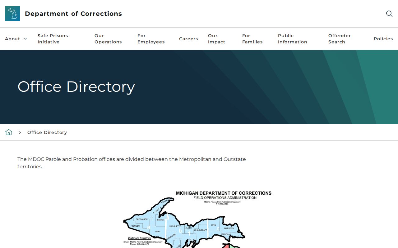 Clinton County criminal record probation and parole office directory